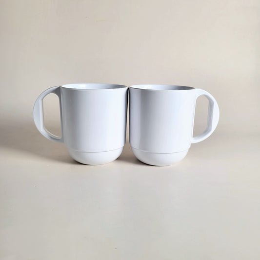 tasses vintage en mélamine Cameleon x2