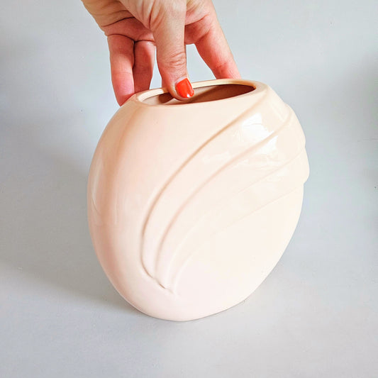 vase vintage art déco 1980s