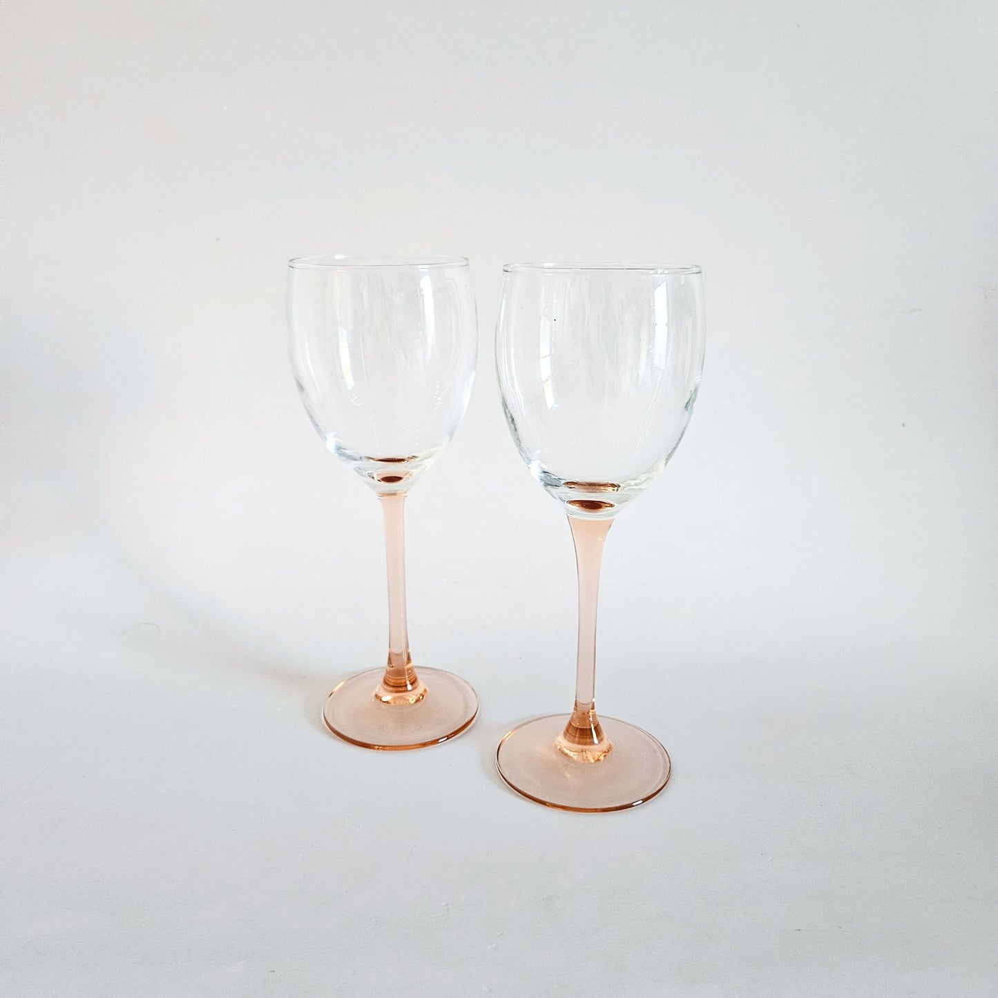 verres à pied rose Luminarc petit x2