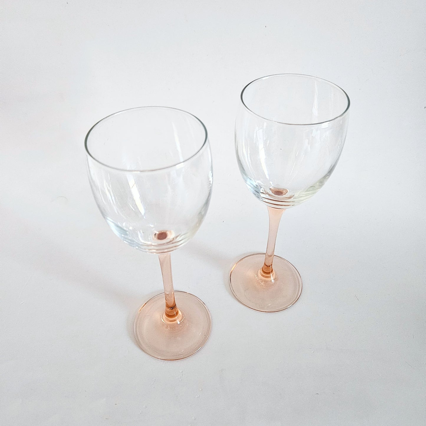 verres à pied rose Luminarc petit x2