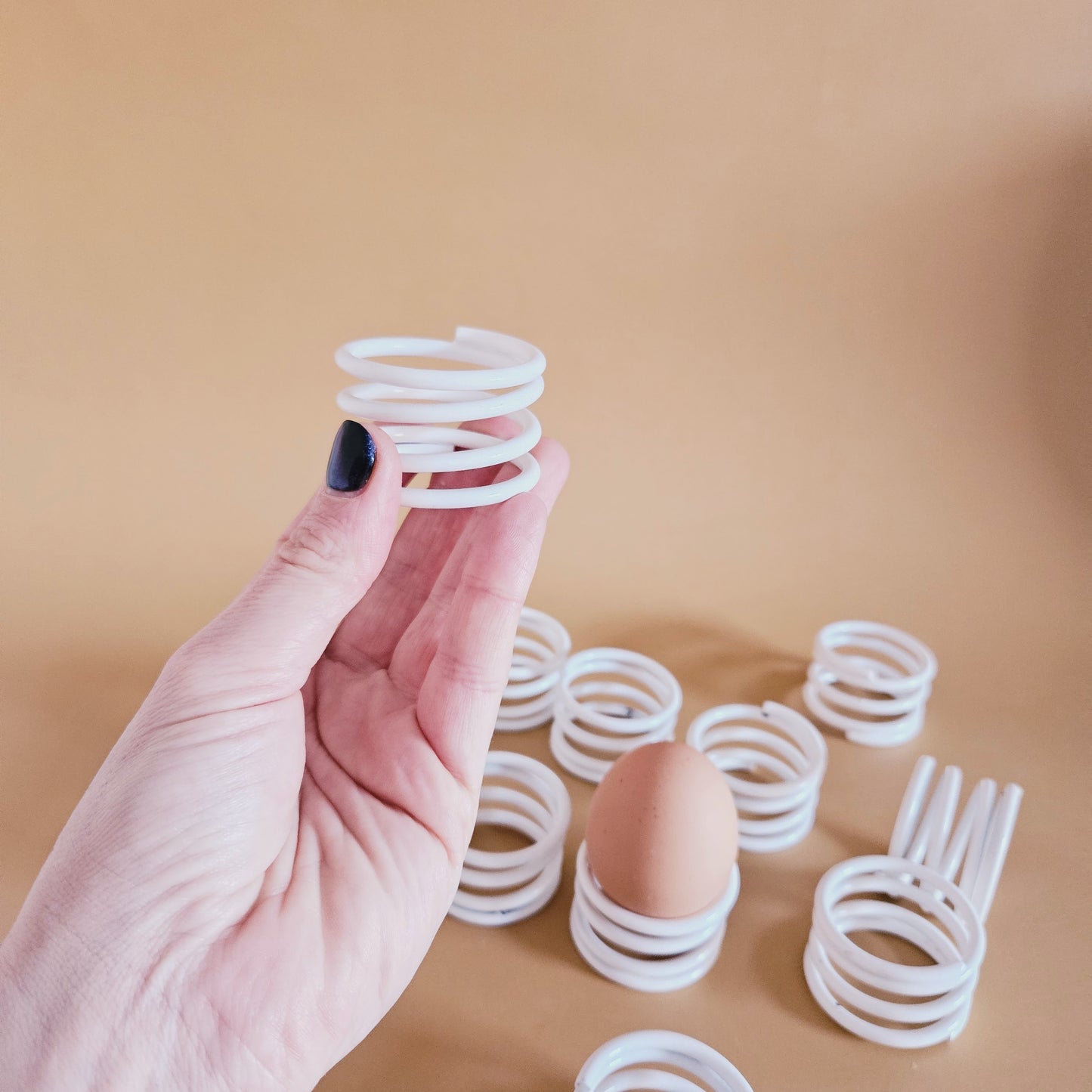 coquetiers-ronds de serviettes Spirale x2