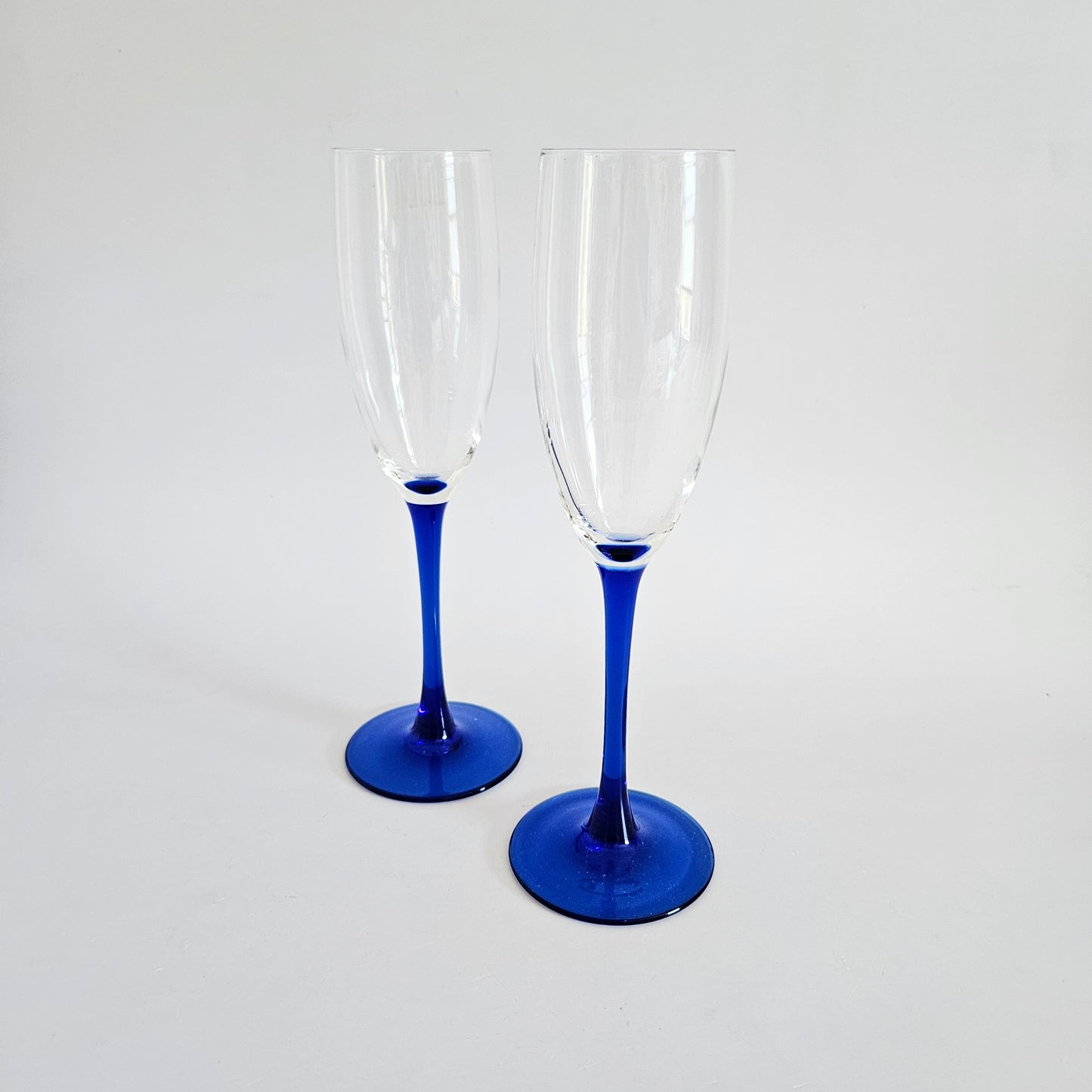 flûtes à pied bleu Luminarc x2