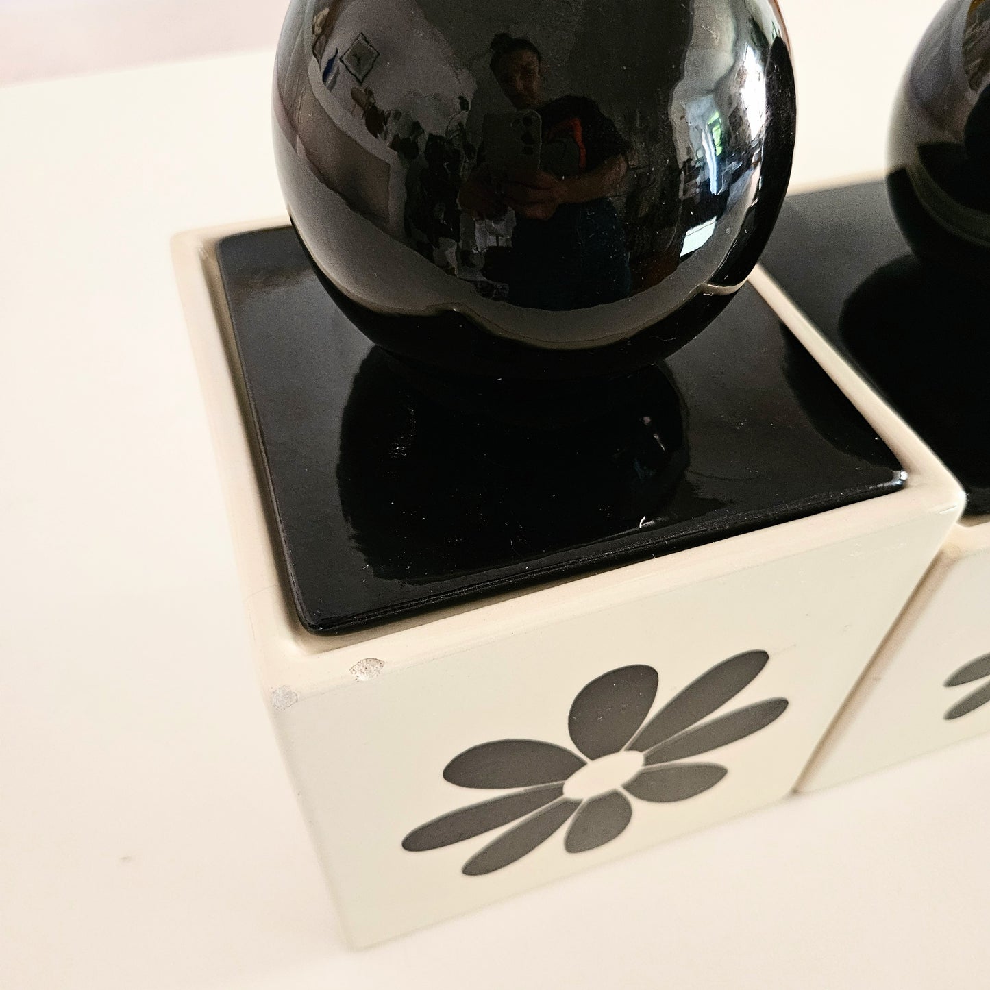 canisters vintage en céramique MCM x4
