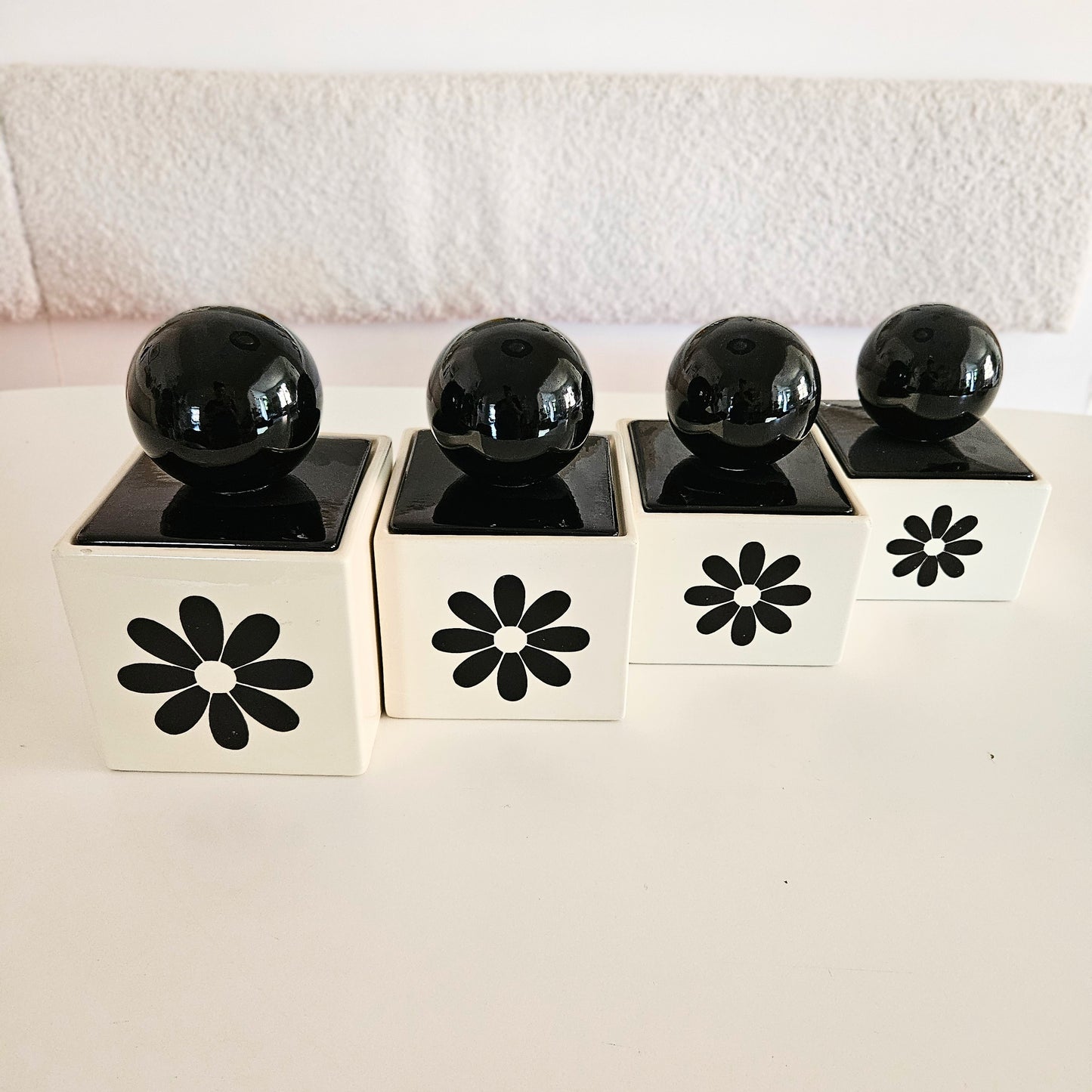 canisters vintage en céramique MCM x4