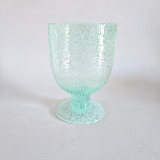 verre à pied en verre soufflé