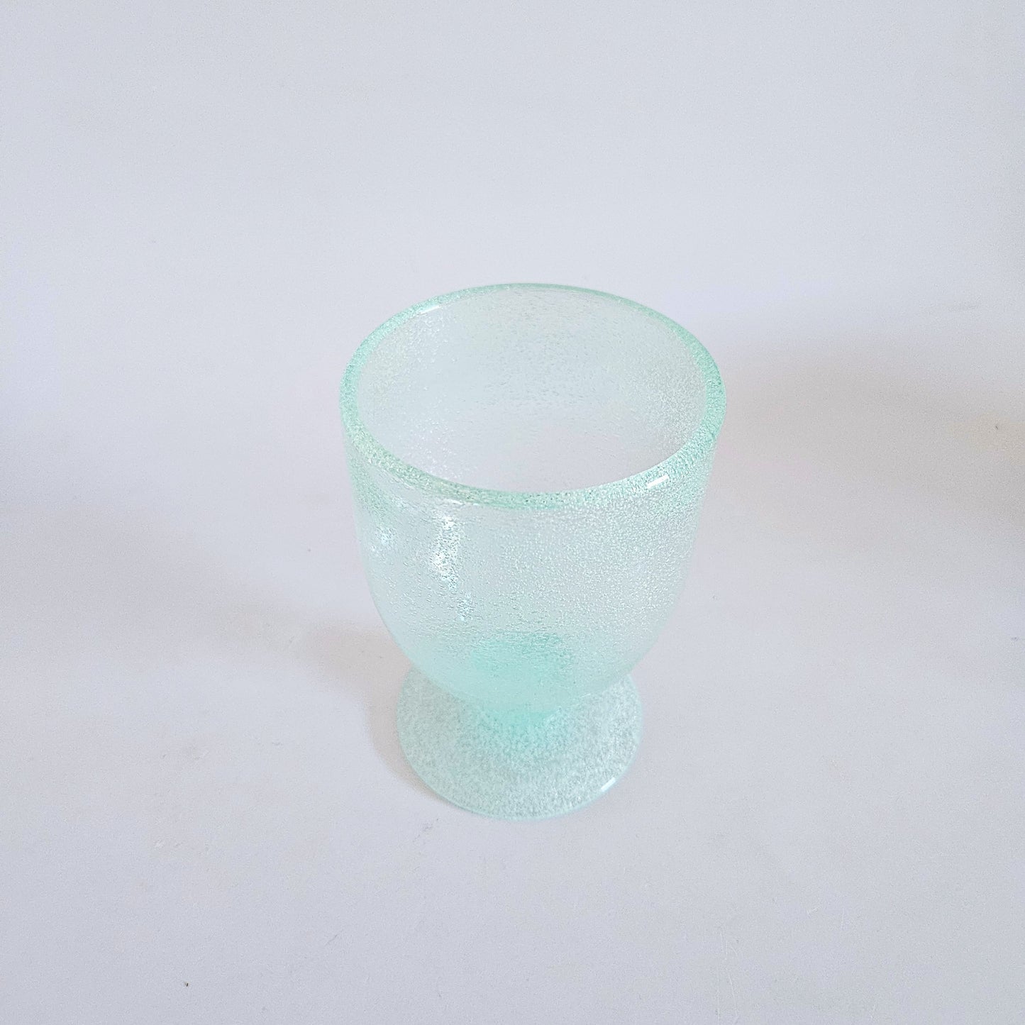 verre à pied en verre soufflé