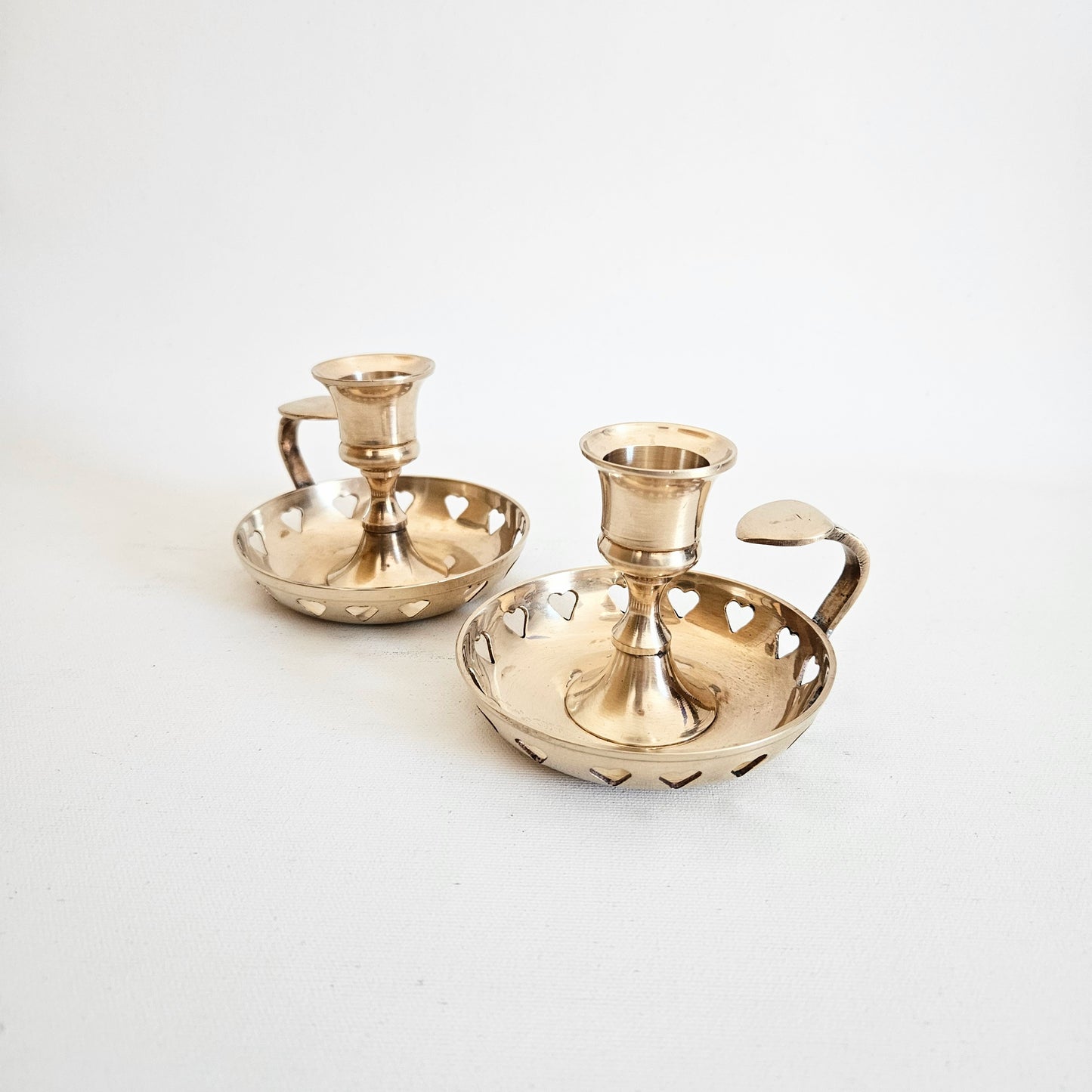 bougeoir Coeurs en laiton