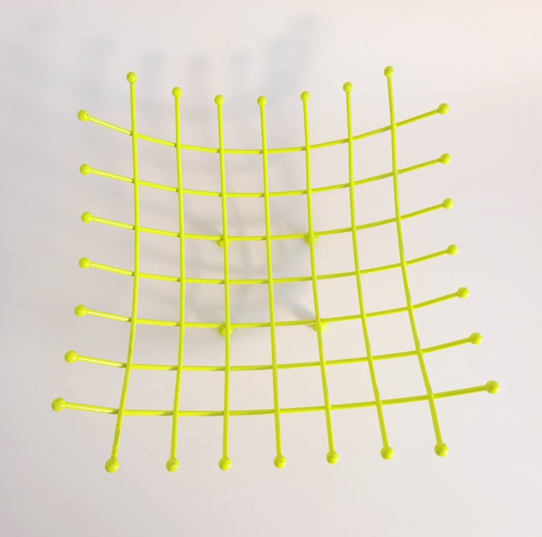 bol à fruits vintage quadrillé