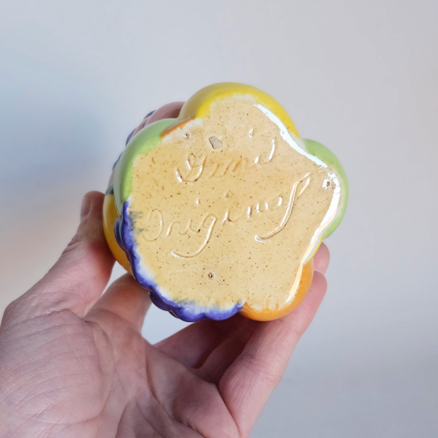 gobelet en céramique texturée Fruits