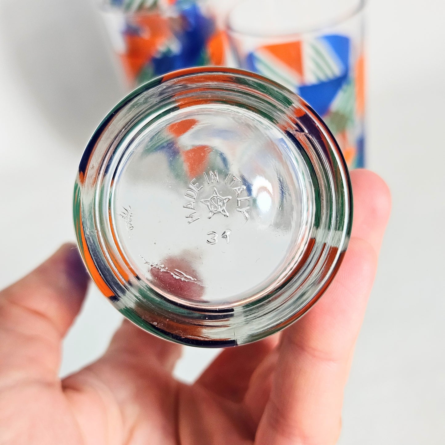 verres à jus 1970s x5