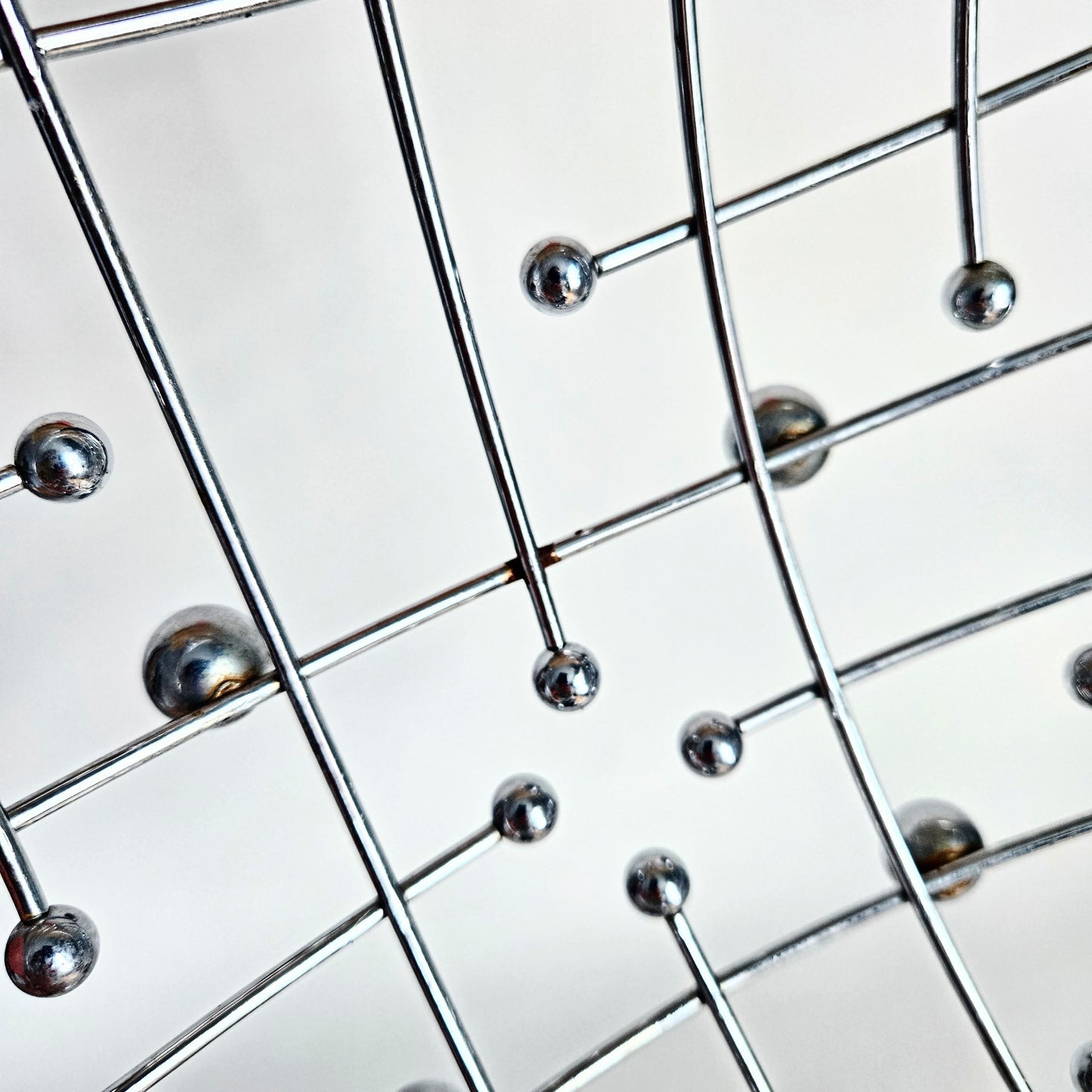 panier à fruits vintage Atomic chromé