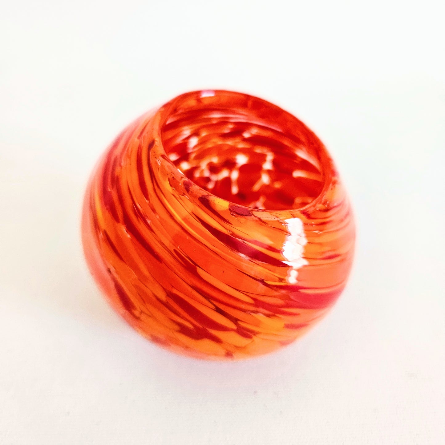 bougeoir en verre soufflé