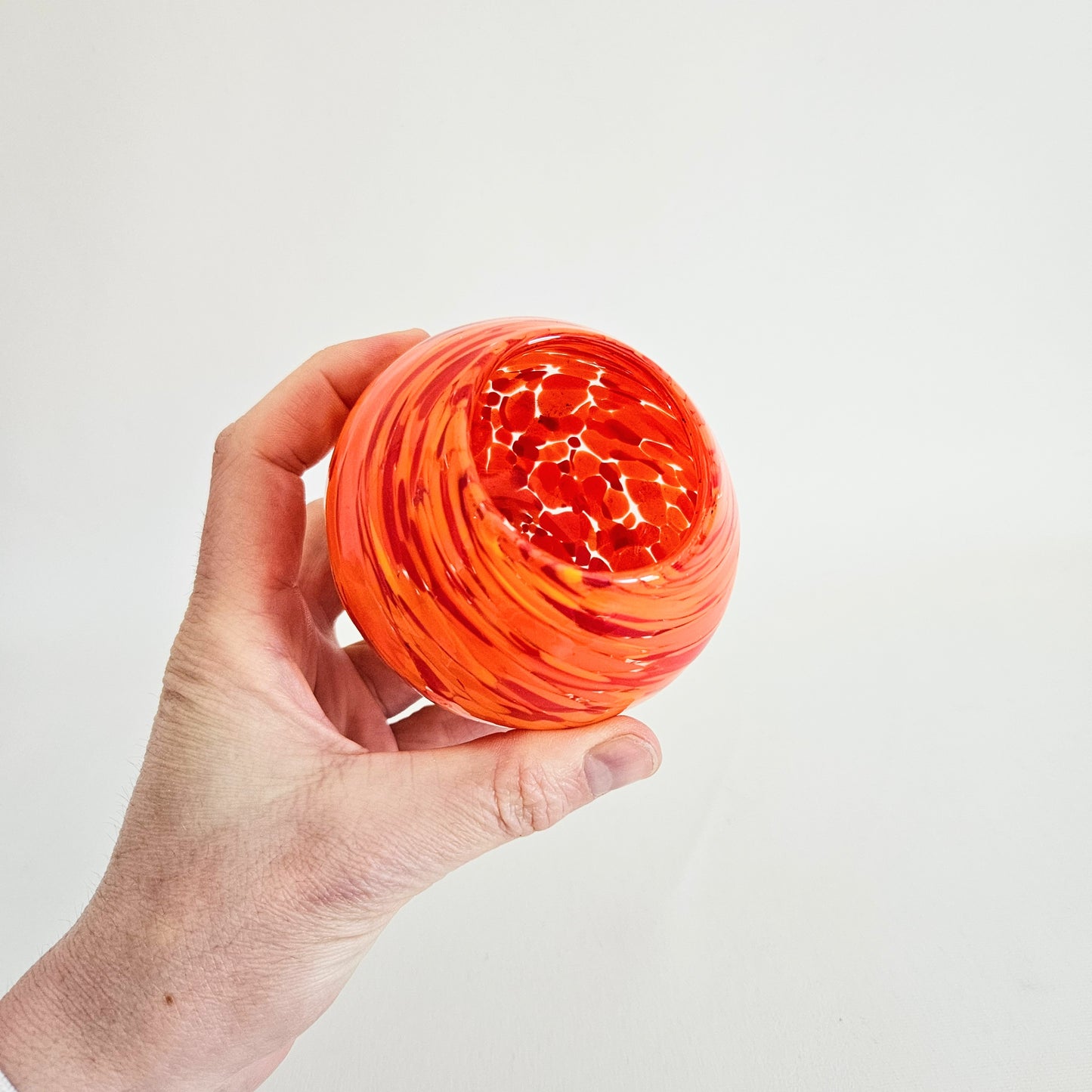 bougeoir en verre soufflé