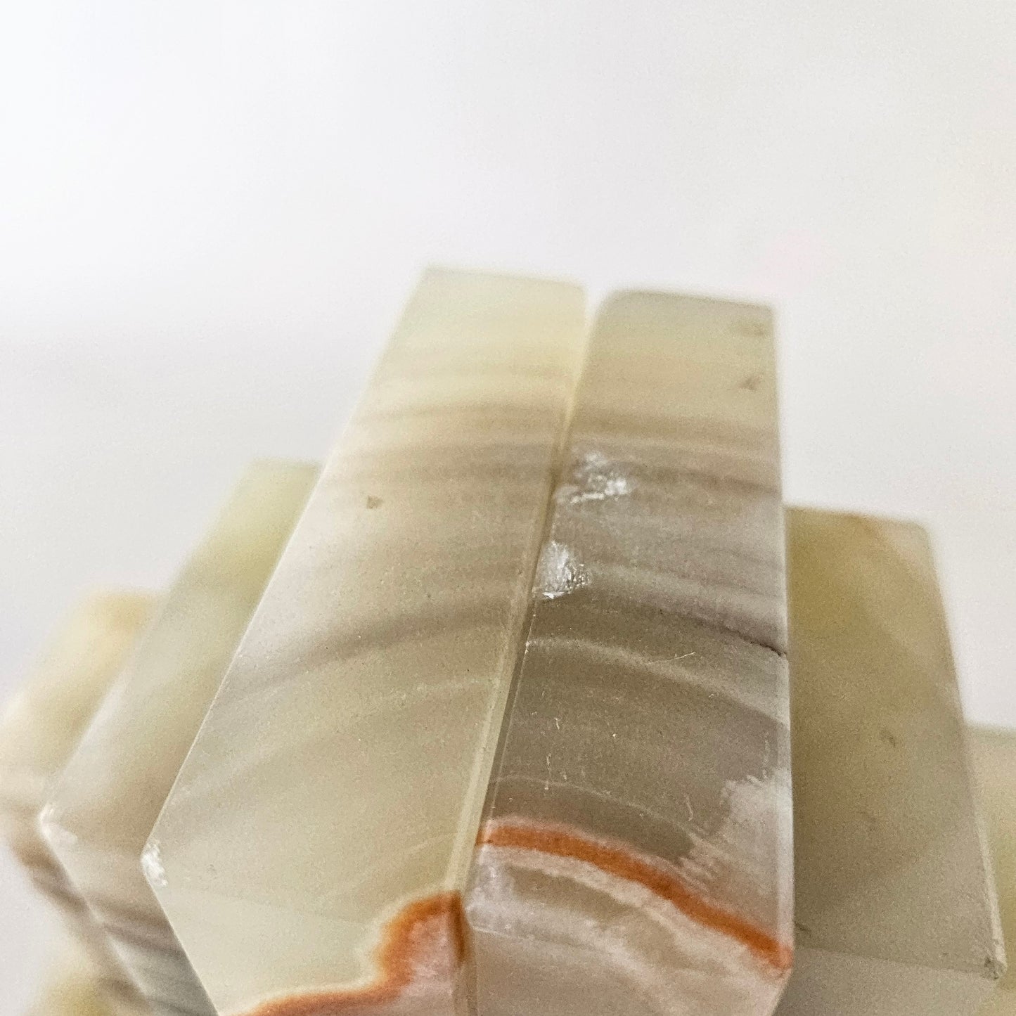 appuie-livres en onyx x2