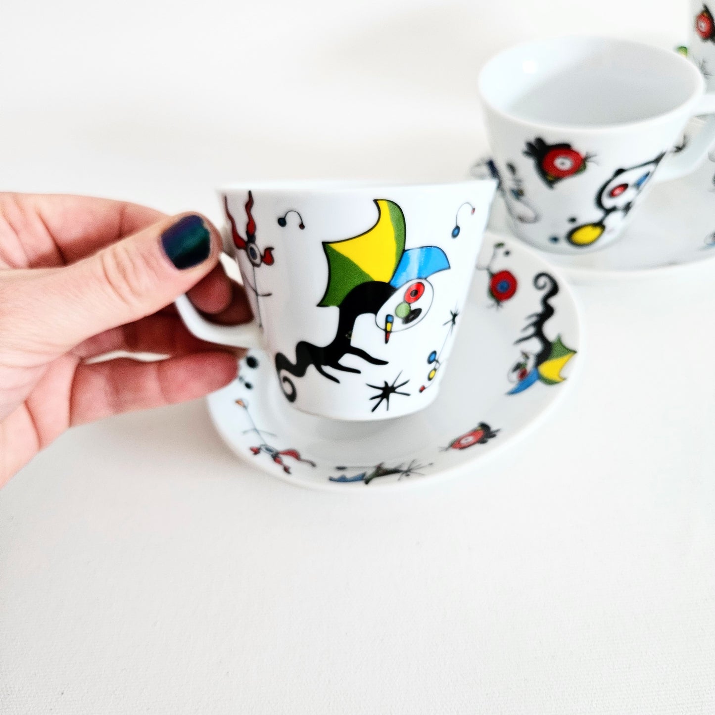 tasses et soucoupes Giordano di Ponzano x3