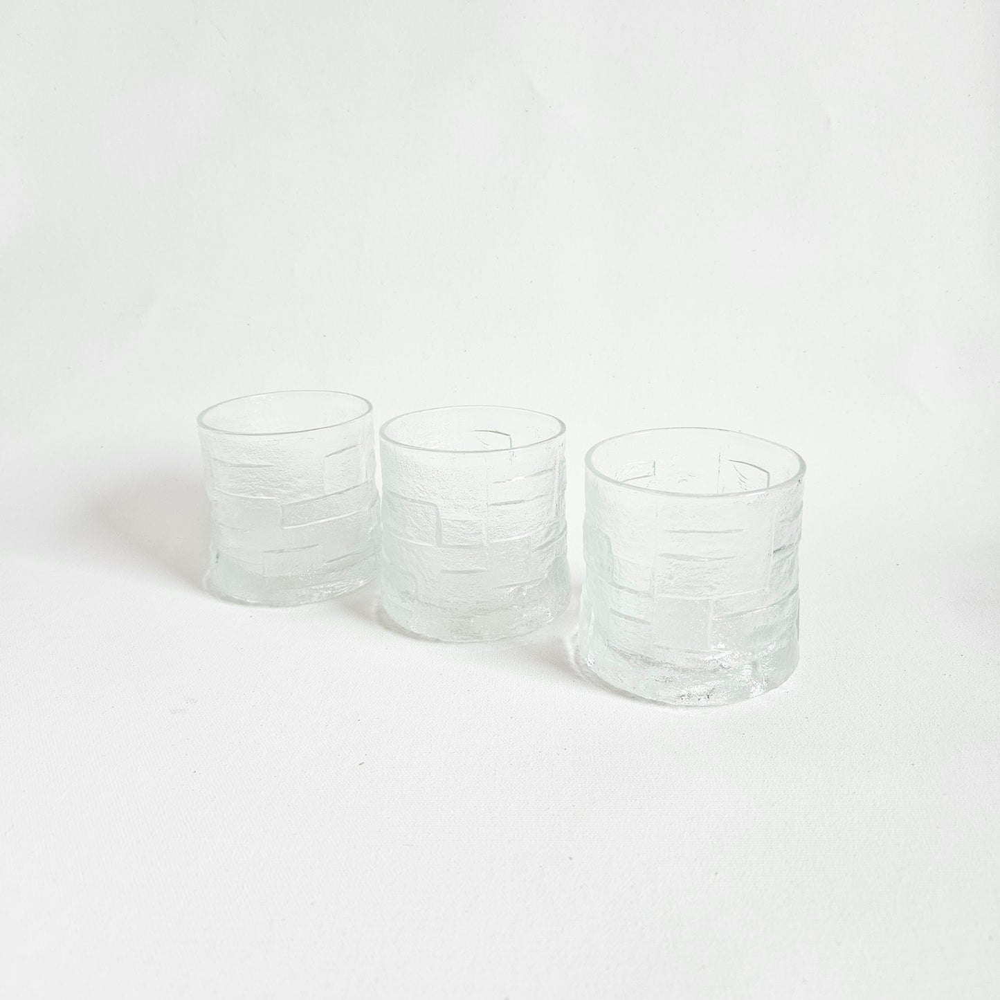 verres à whisky texturés x3