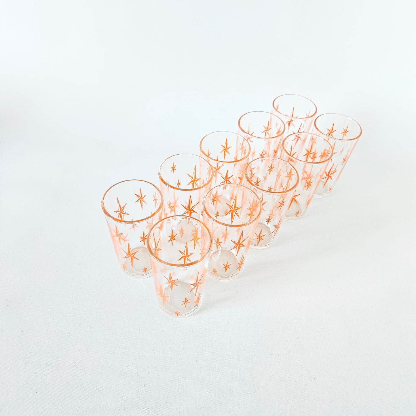 verres à motifs vintage, Atomic Starbust x2