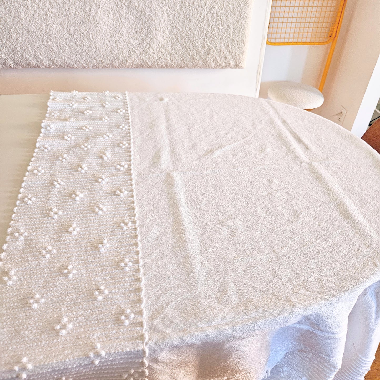 nappe vintage tissée Charlevoix