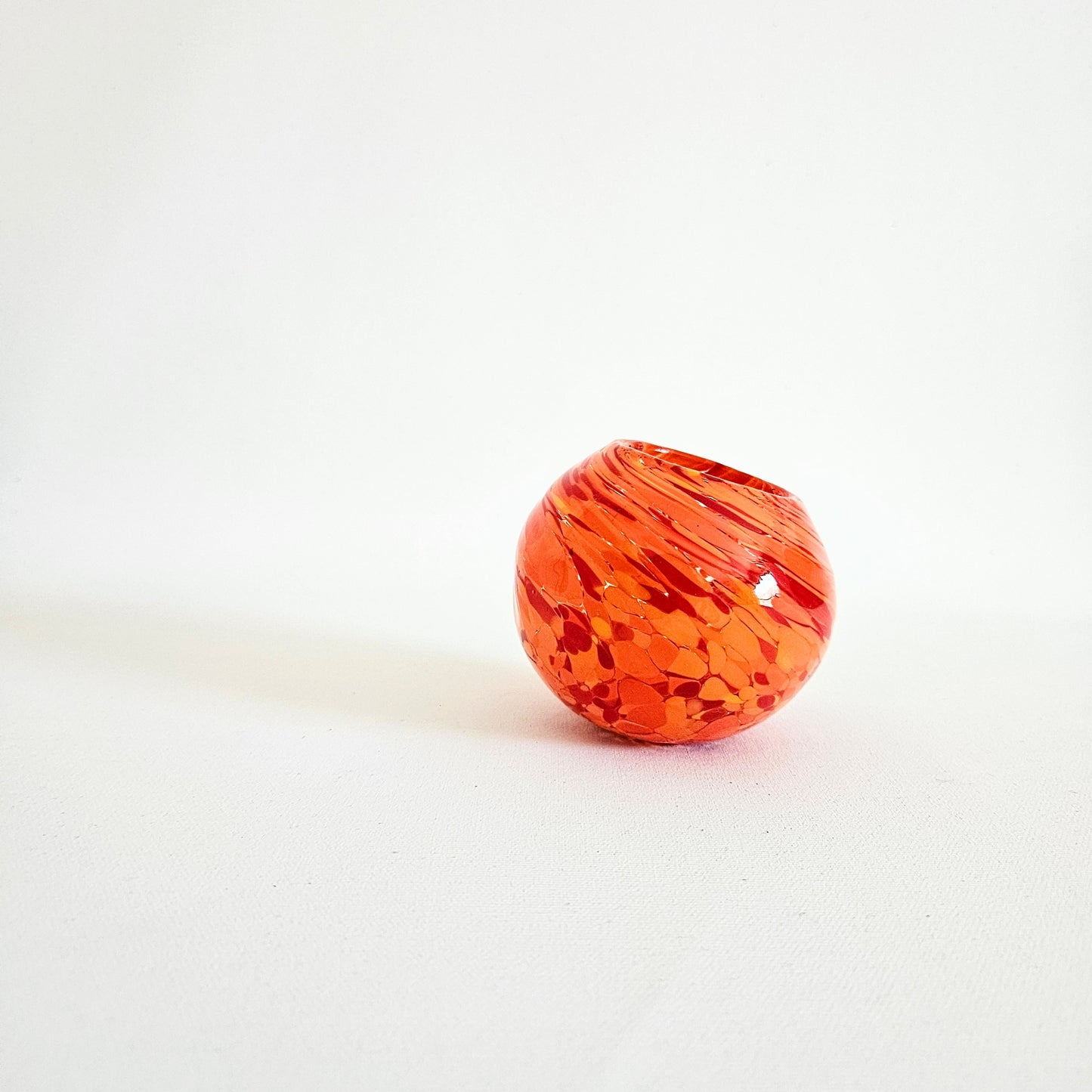 bougeoir en verre soufflé