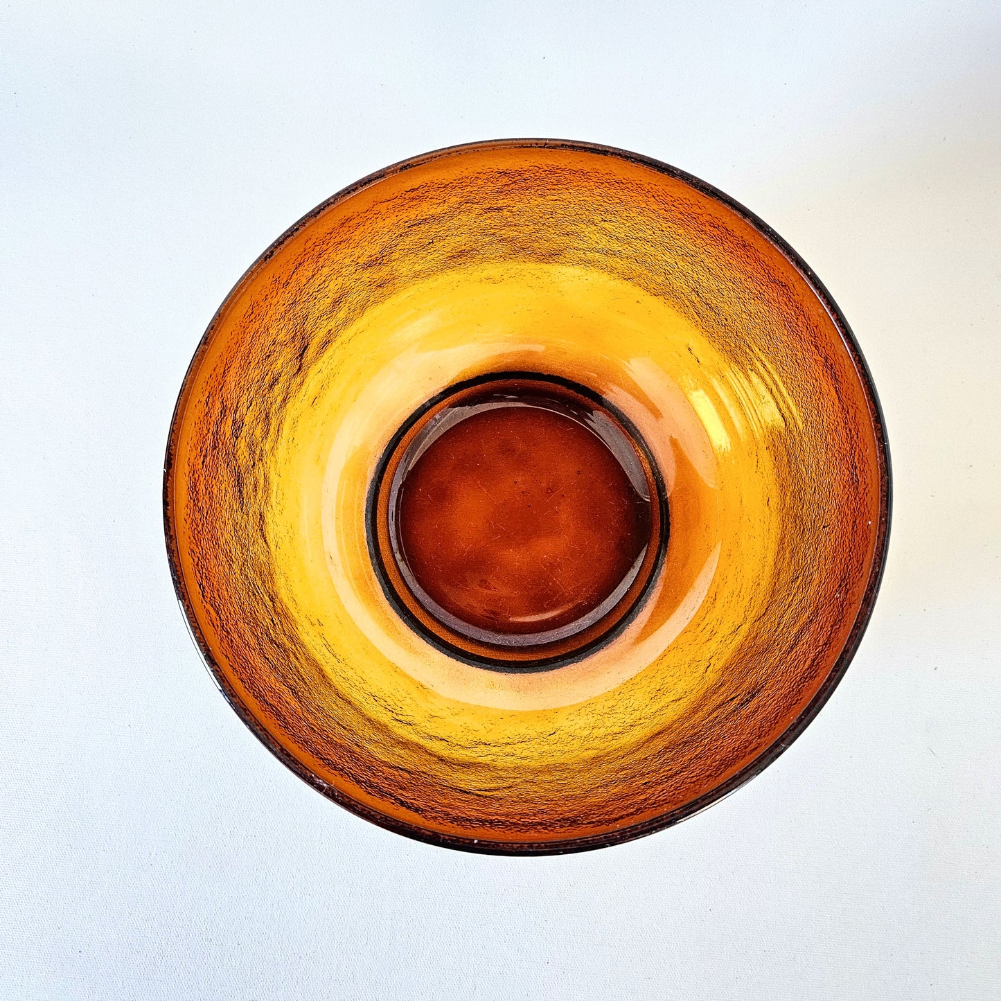 saladier vintage ambré