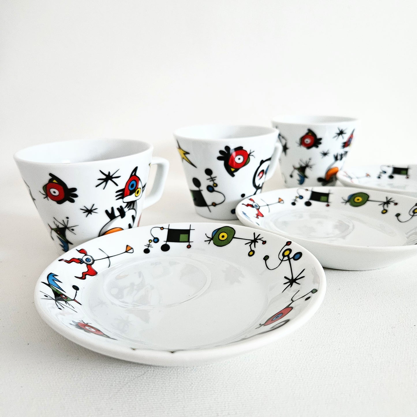 tasses et soucoupes Giordano di Ponzano x3