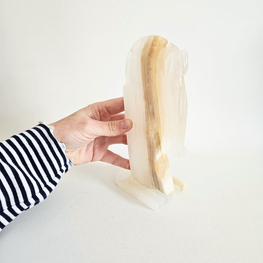 appuie-livres Cheval en onyx