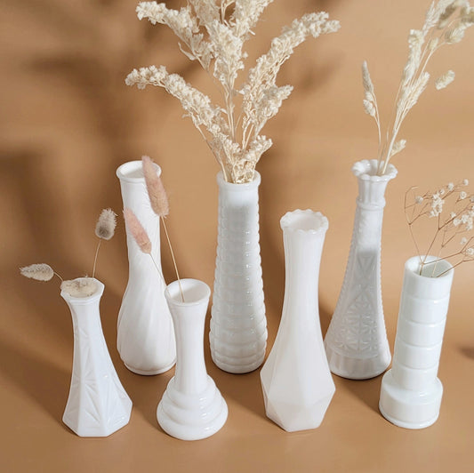 soliflore en milkglass