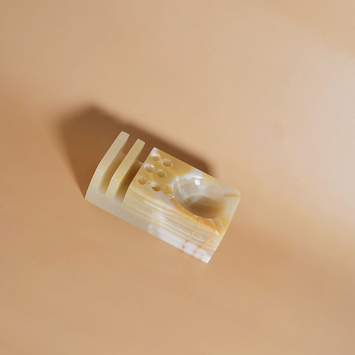 organiseur de bureau en onyx