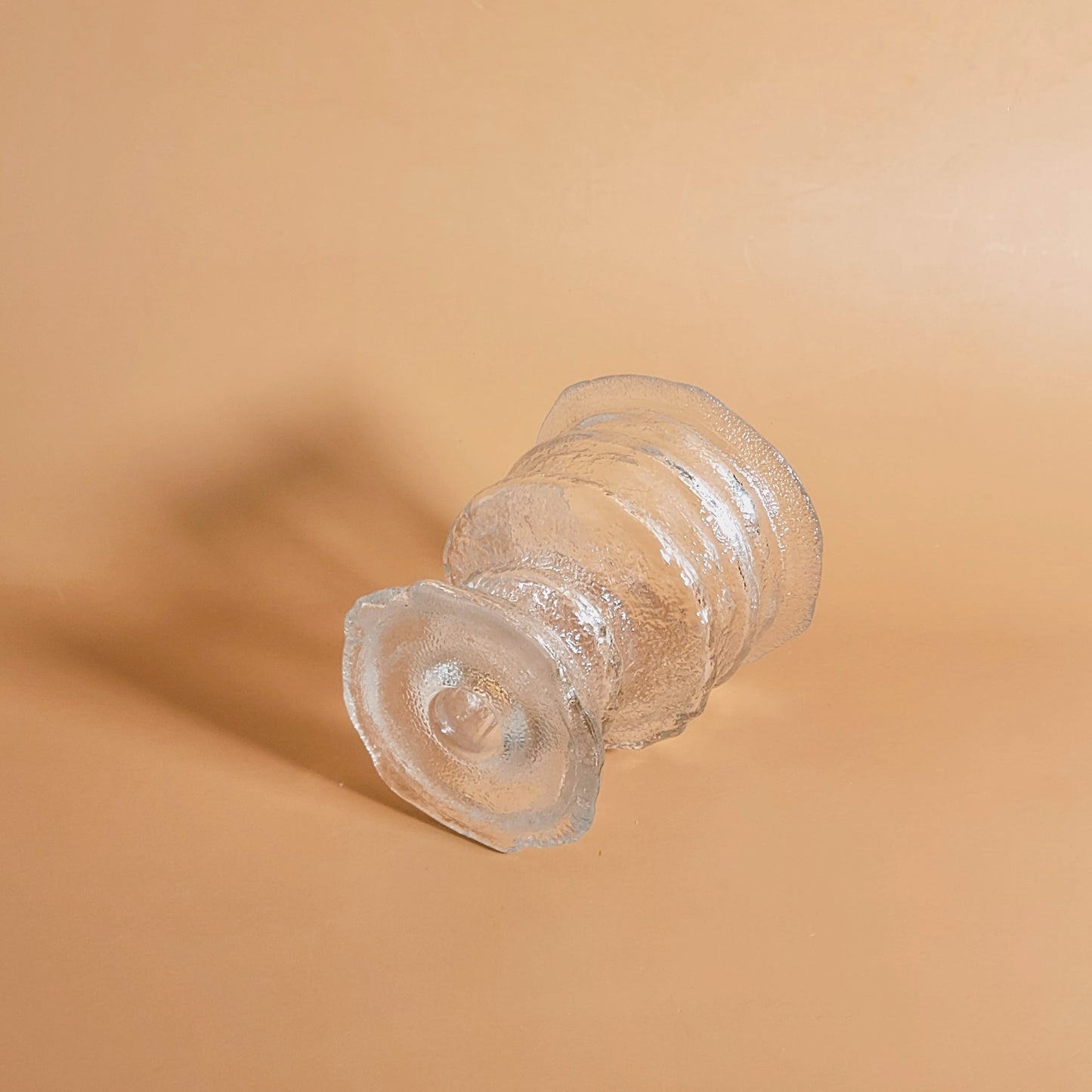 bougeoir - vase 2 en 1 vintage texturé