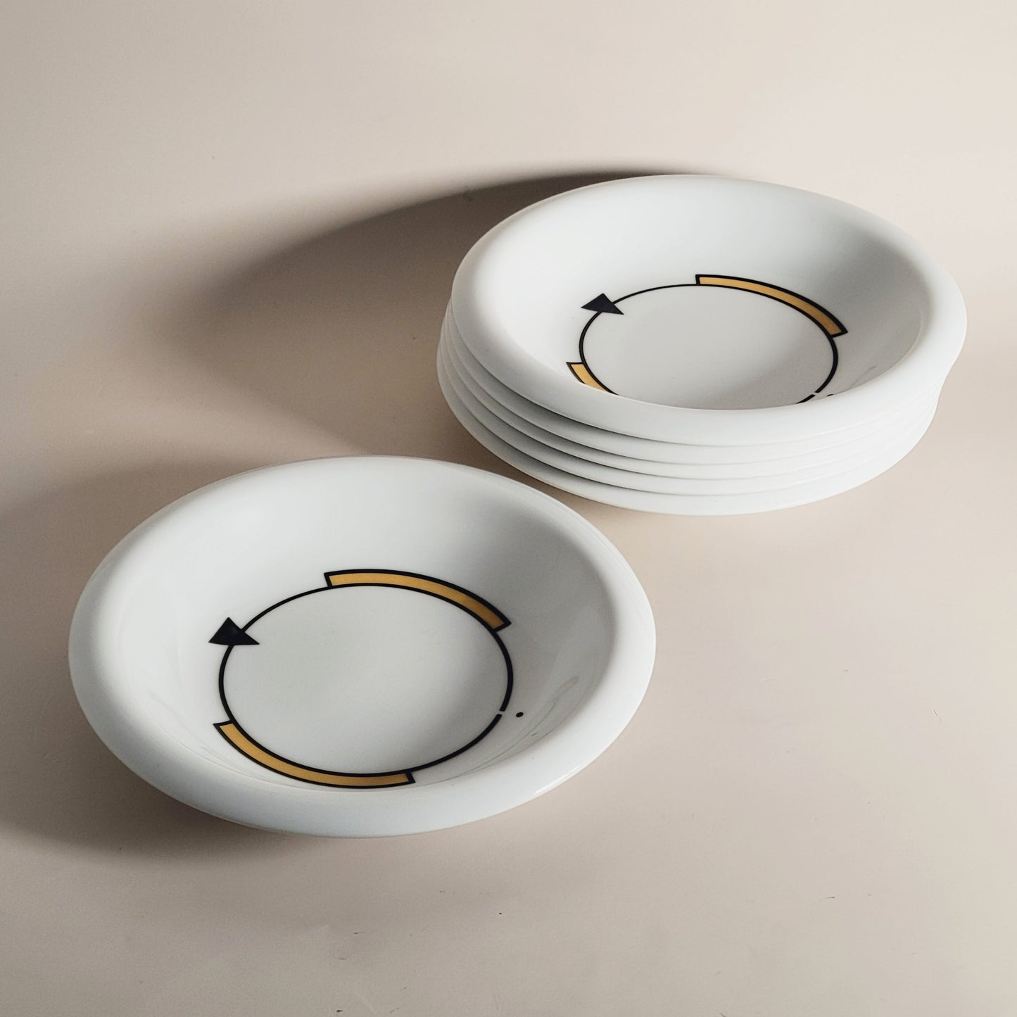 assiettes vintage Zed Poin Poin x6