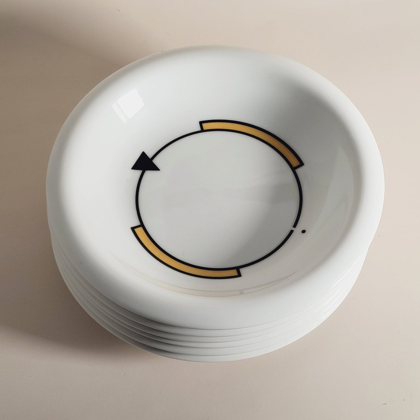 assiettes vintage Zed Poin Poin x6