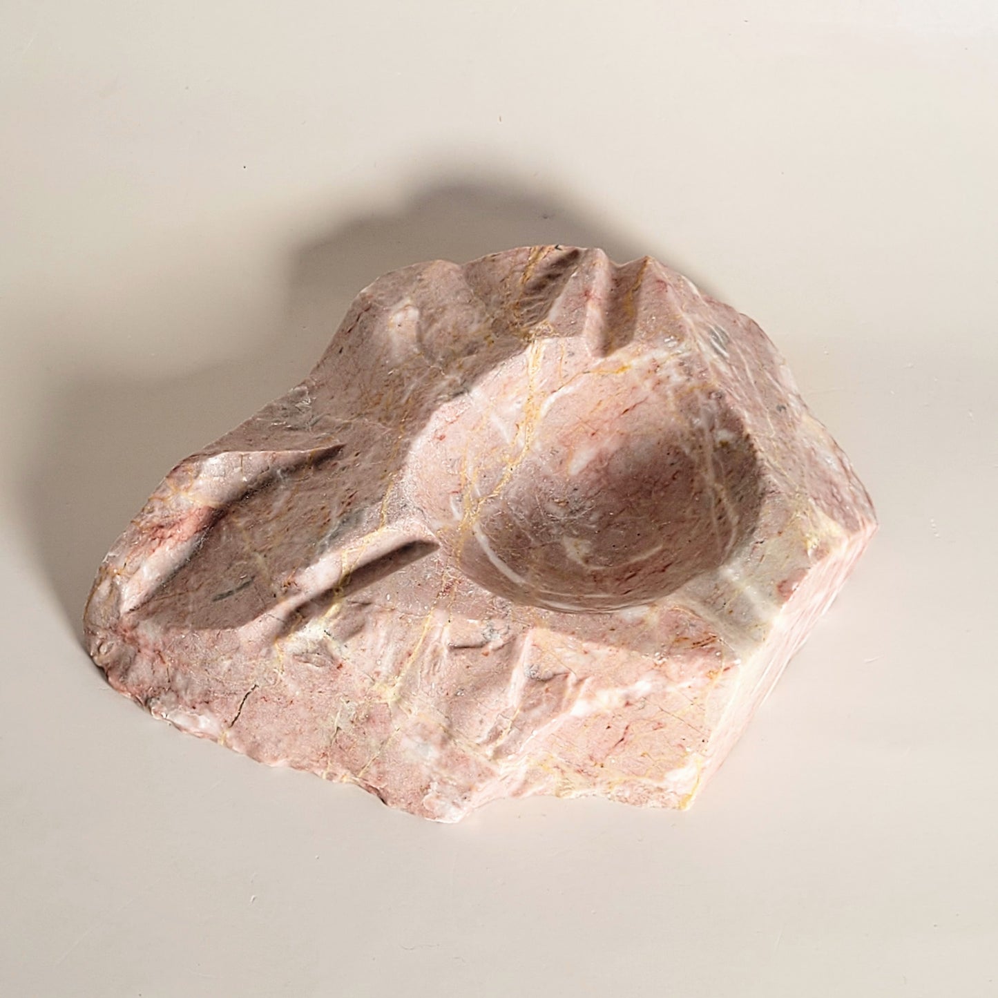 coupelle - vide-poches en marbre rose