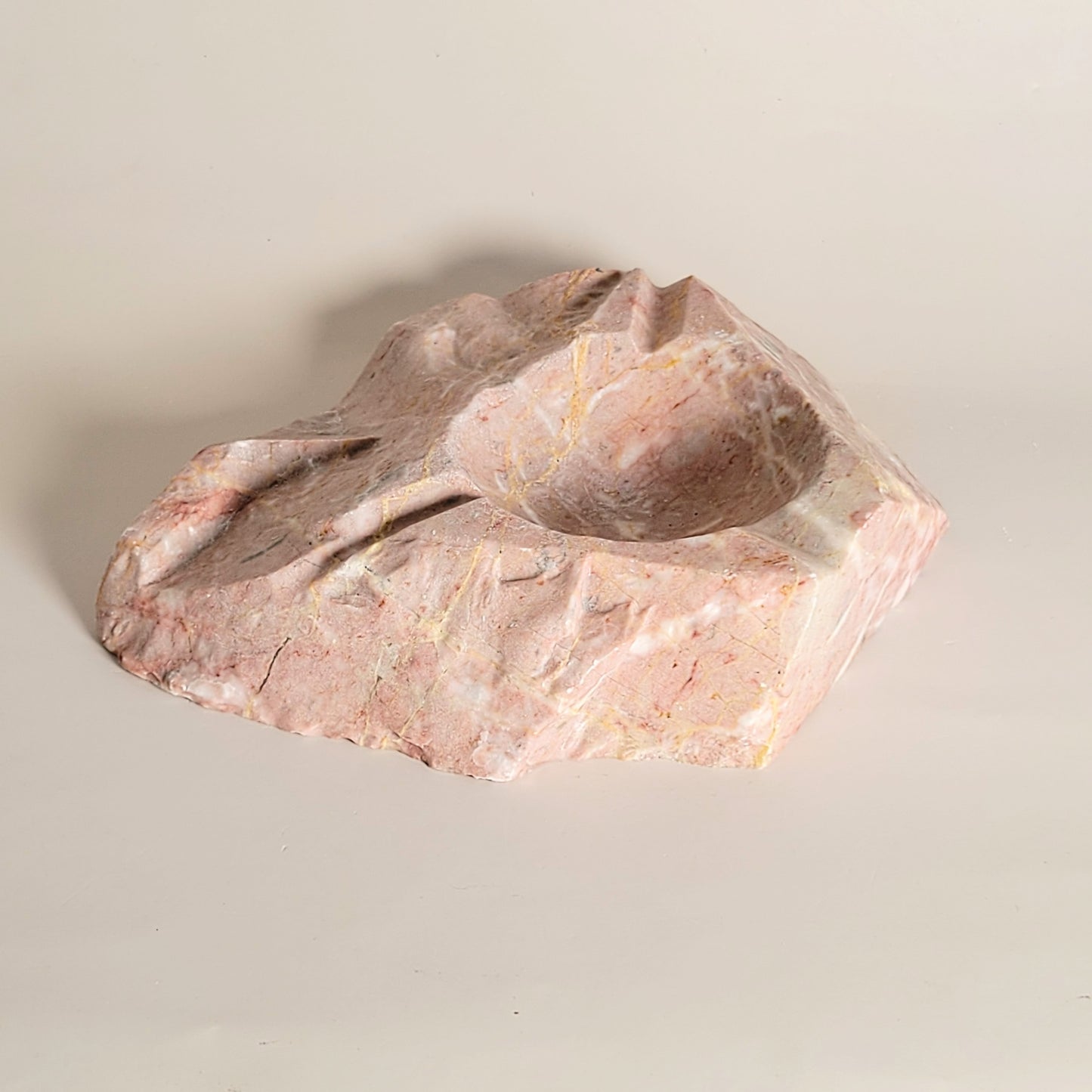 coupelle - vide-poches en marbre rose