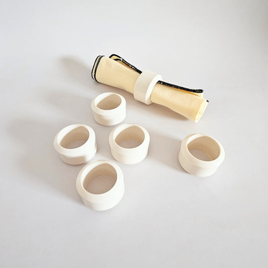 ronds de serviettes vintage x6