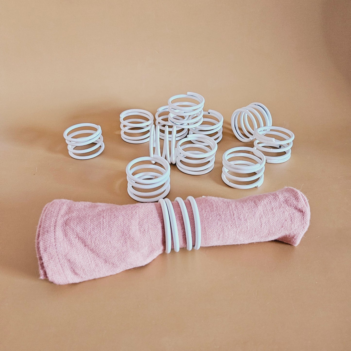 coquetiers-ronds de serviettes Spirale x4