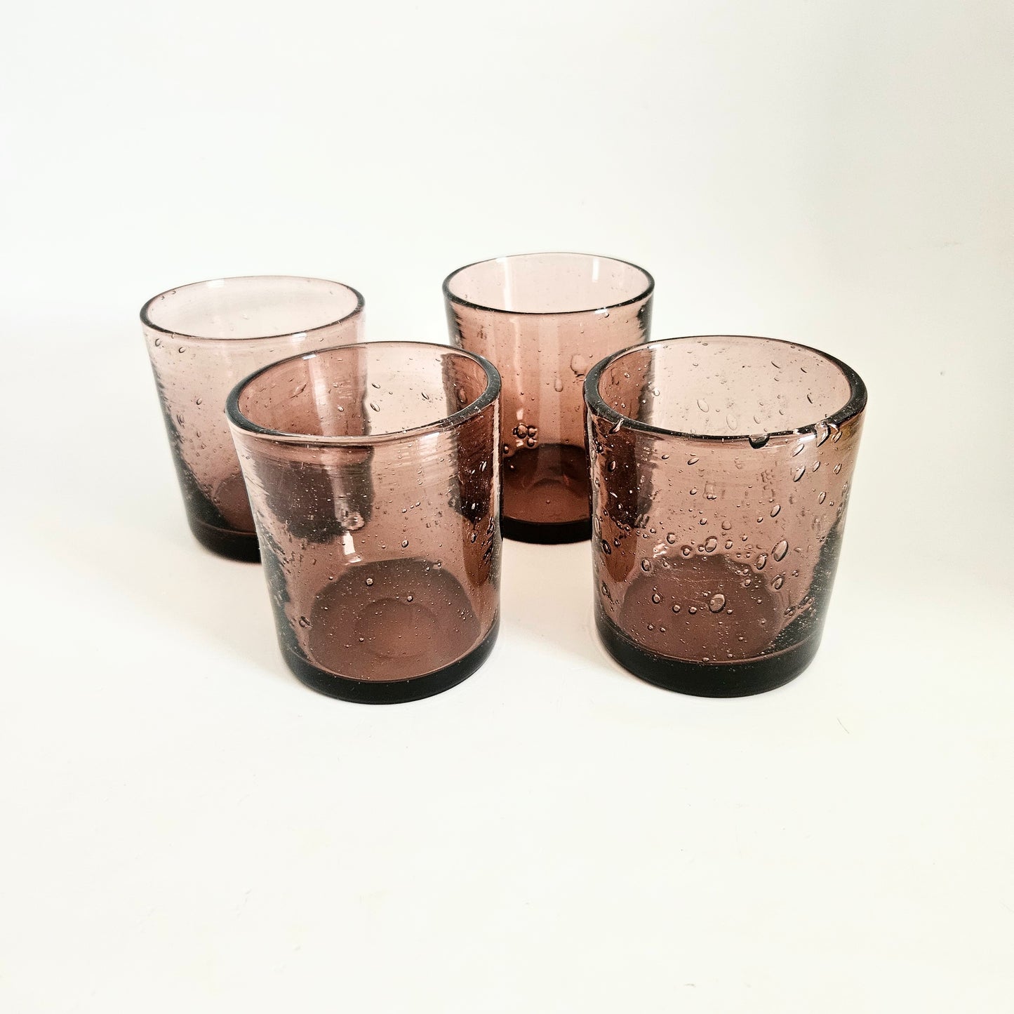 verres soufflés old fashioned x4