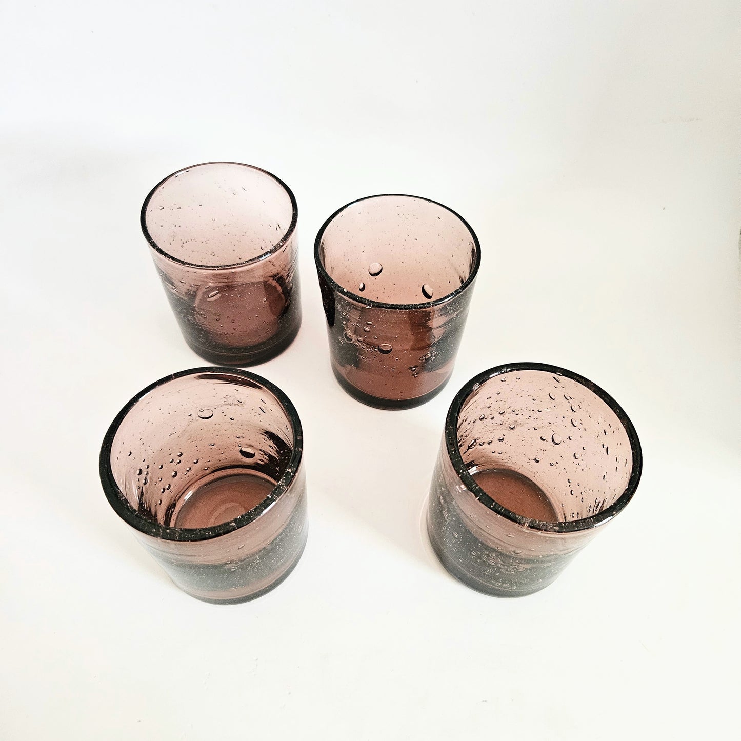 verres soufflés old fashioned x4
