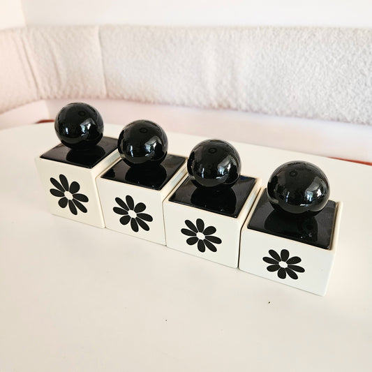 canisters vintage en céramique MCM x4