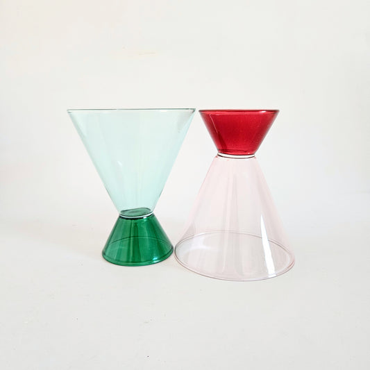 verres à cocktail 2-en-1 x2