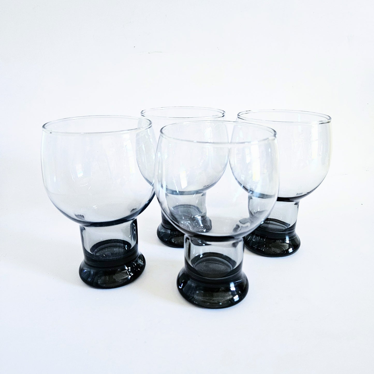 verres fumés noir x4