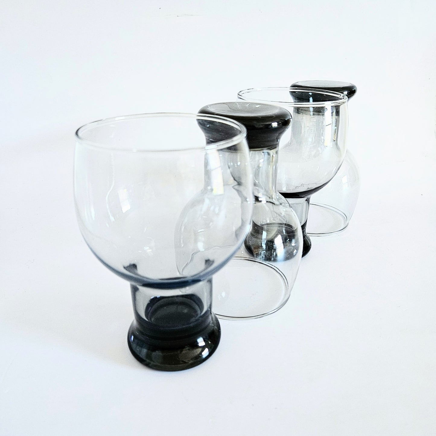 verres fumés noir x4