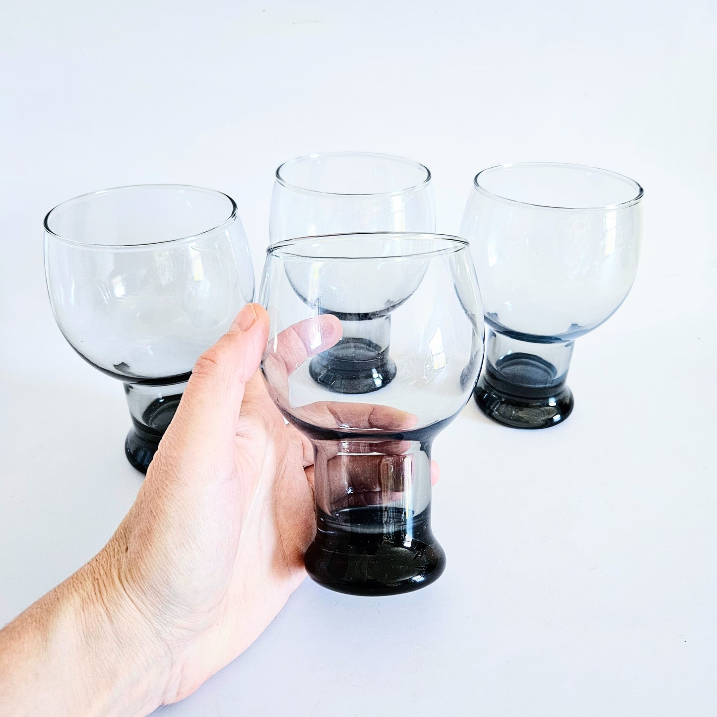 verres fumés noir x4