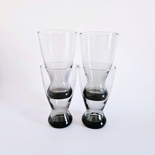 verres fumés noir Libbey x4