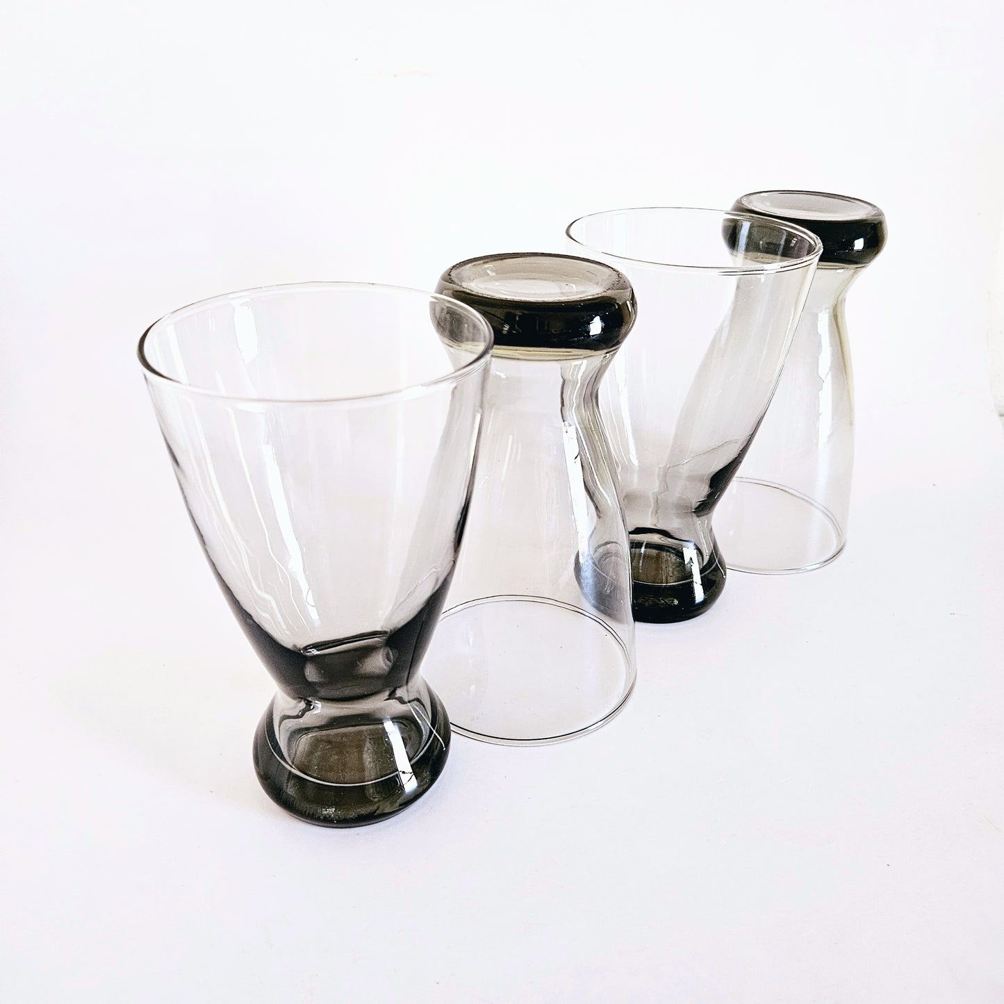 verres fumés noir Libbey x4