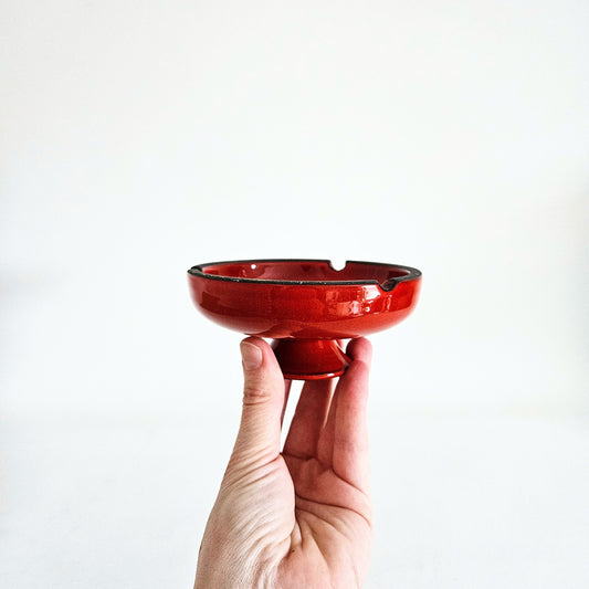 coupelle sur pied vintage en céramique