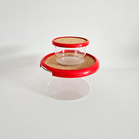 contenants vintage en verre Bodum x2