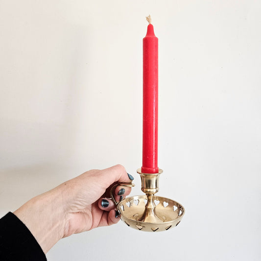 bougeoir Coeurs en laiton