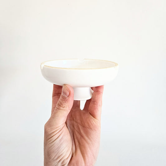 coupelle sur pied vintage en céramique