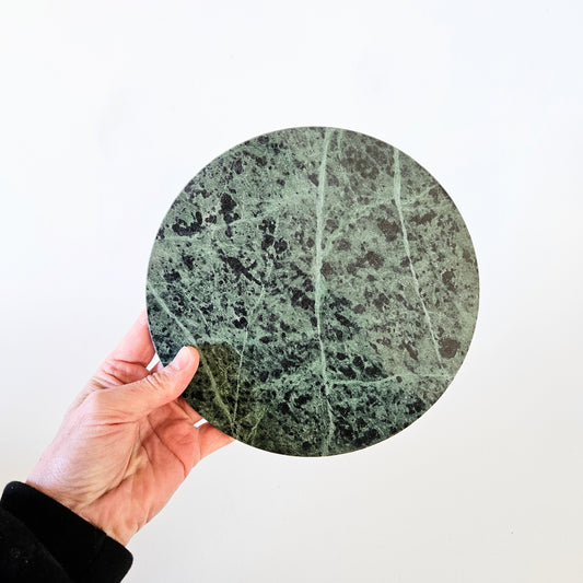 dessous de plat en marbre vert
