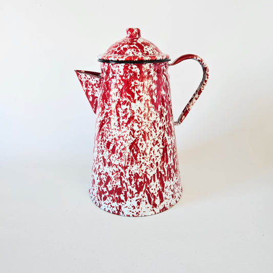 pichet+tasses en métal émaillé